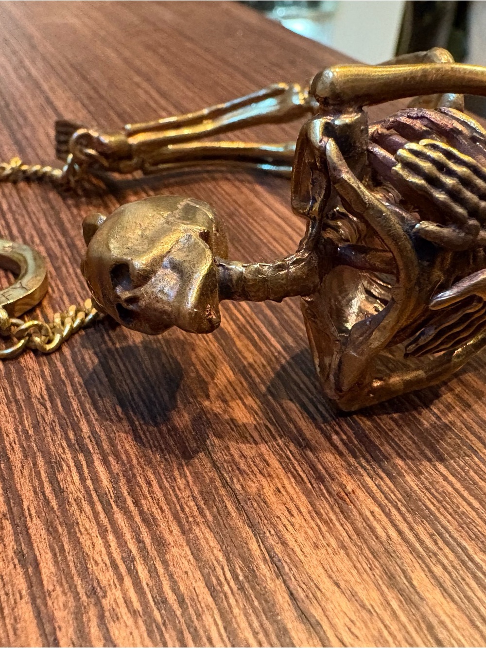 Brass Skeleton Cuff